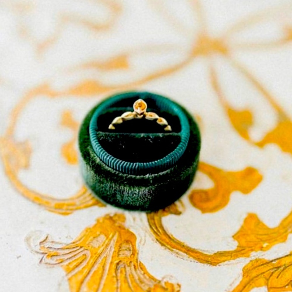 Velvet Ring Box in Forest Green Flat Lay Photos.Square, Oval, Circle, Octagon
